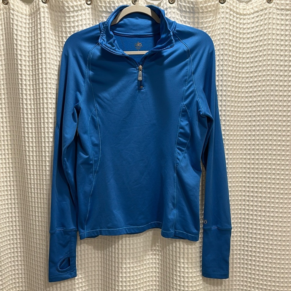 ALO Yoga Blue Long Sleeve Top